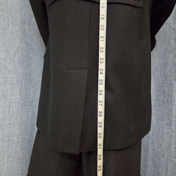 GAP Wool Blend Car Coat Women's MP Black Hidden Buttons Lined - Picture 5 of 11